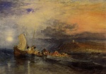 Joseph Mallord William Turner  - paintings - Folkestone from the Sea
