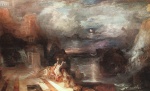 Joseph Mallord William Turner  - Peintures - Héro et Léandre