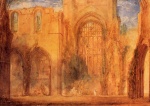 Joseph Mallord William Turner  - paintings - Interior of Fountains Abbey, Yorkshire