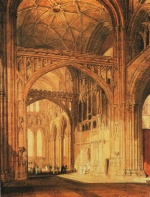 Joseph Mallord William Turner  - paintings - Interior of Salisbury Cathedral