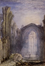 Joseph Mallord William Turner  - Peintures - Melrose Abbey