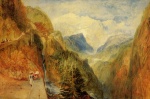 Joseph Mallord William Turner  - Peintures - Le Mont Blanc vu du Fort Roch, Val d'Aoste