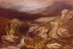 Joseph Mallord William Turner  - Peintures - Torrent de montagne, Coniston
