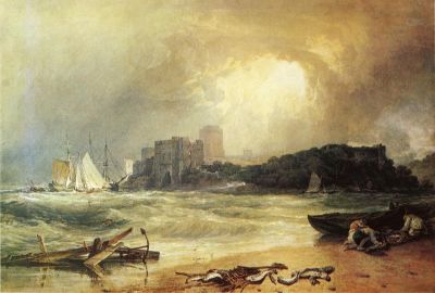 Pembroke Caselt  South Wales (Thunder Storm Approaching)