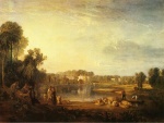 Joseph Mallord William Turner  - paintings - Popes Villa, at Twickenham