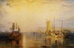 Joseph Mallord William Turner  - Peintures - Coucher de soleil, pêche à Margate
