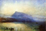 Joseph Mallord William Turner  - Peintures - The Blue Rigi (lac de Lucerne au lever du soleil)