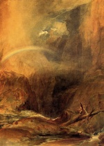 Joseph Mallord William Turner  - Peintures - Le pont du Diable au St Gothard