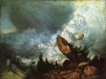 Joseph Mallord William Turner  - Bilder Gemälde - The Fall of an Avalanche in the Grisons