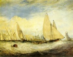 Joseph Mallord William Turner  - Peintures - La régate Battre au Windward