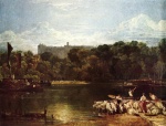 Joseph Mallord William Turner  - Peintures - Château de Windsor vu de la Tamise