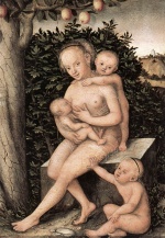 Lucas Cranach  - paintings - Charity