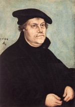 Lucas Cranach  - paintings - Portrait of Martin Luther
