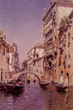 Martin Rico y Ortega - paintings - The Sunny Canal