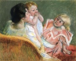 Mary Cassatt  - paintings - Mother and Children