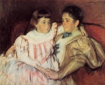 Mary Cassatt  - Peintures - Portrait de Mme Havemeyer et sa fille Electra