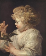 Pierre Paul Rubens  - Peintures - Garçon avec oiseau