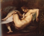 Peter Paul Rubens  - paintings - Leda and the Swan