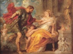 Peter Paul Rubens  - paintings - Mars and Rhea Silvia