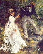 Pierre Auguste Renoir  - paintings - La Promenade