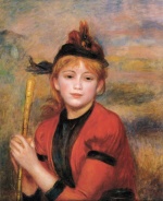 Pierre Auguste Renoir  - Peintures - La promeneuse