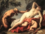 Sebastiano Ricci  - paintings - Venus and Satyr