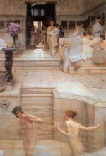 Sir Lawrence Alma Tadema  - Peintures - Une coutme favorite 