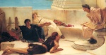 Sir Lawrence Alma Tadema  - Peintures - Une lecture d'Homère