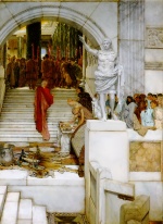 Sir Lawrence Alma Tadema  - Bilder Gemälde - After the Audience