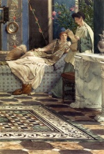 Sir Lawrence Alma Tadema  - Bilder Gemälde - From An Absent One