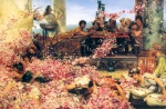 Sir Lawrence Alma Tadema  - Peintures - Les roses d'Héliogabale