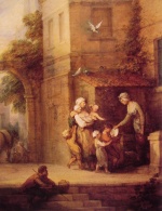 Thomas Gainsborough - Bilder Gemälde - Charity relieving Distress