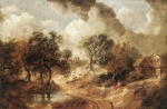 Thomas Gainsborough  - paintings - Landscape in Suffolk