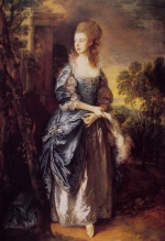Thomas Gainsborough  - Peintures - L'honorable Frances Duncombe