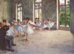 Edgar Degas - Peintures - Répétition de danse