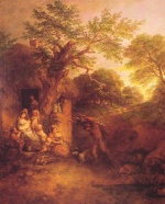 Thomas Gainsborough  - paintings - The Woodcutters Return