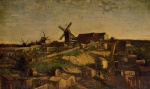 Vincent Willem van Gogh  - Peintures - Montmartre (carrière et moulins à vent)