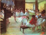 Edgar Degas - Bilder Gemälde - Ballettschule