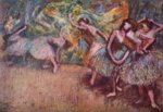 Edgar Degas - Peintures - Scène de ballet 