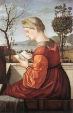 Vittore Carpaccio  - painting - The Virgin Reading