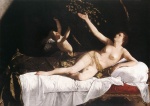 Orazio Gentileschi - paintings - Danae
