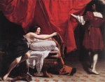 Orazio Gentileschi - Peintures - Joseph et la femme de Putiphar