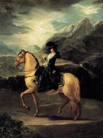 Francisco Jose de Goya  - Peintures - Portrait de Maria Teresa de Vallabriga à cheval