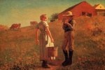 Winslow Homer - Peintures - Une rencontre sur le chemin