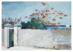 Winslow Homer - Peintures - Un mur, Nassau