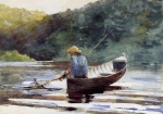 Winslow Homer - Peintures - Garçon à la pêche