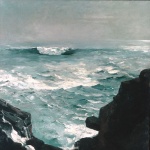 Winslow Homer  - Bilder Gemälde - Cannon Rock
