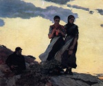 Winslow Homer  - Bilder Gemälde - Early Evening
