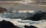 Winslow Homer  - Peintures - Débt de matinée après une tempête en mer