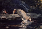 Winslow Homer  - Peintures - Cerf abattu